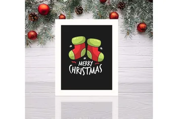 Dekorativ Inramad MDF-målning 24x29 cm - Flerfärgad - Inredning - Tavlor & posters - Canvastavla