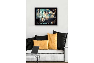 Dekorativ inramad MDF-målning - Flerfärgad - Inredning - Tavlor & posters - Canvastavla