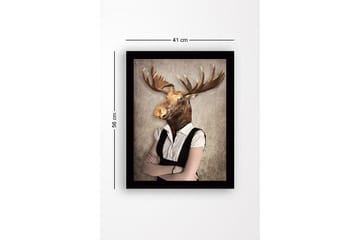 Dekorativ inramad MDF-målning - Flerfärgad - Inredning - Tavlor & posters - Canvastavla