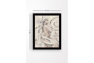 Dekorativ inramad MDF-målning - Flerfärgad - Inredning - Tavlor & posters - Canvastavla