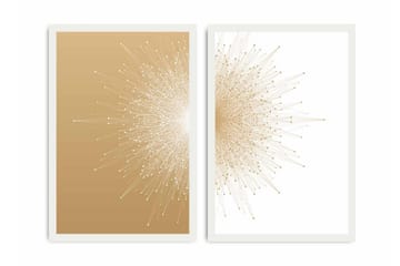 Dekorativ MDF-målning 2 Delar - Flerfärgad - Inredning - Tavlor & posters - Canvastavla