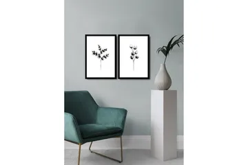 Dekorativ MDF-målning 2 Delar - Flerfärgad - Inredning - Tavlor & posters - Canvastavla