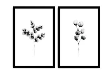 Dekorativ MDF-målning 2 Delar - Flerfärgad - Inredning - Tavlor & posters - Canvastavla