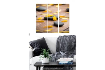 Dekorativ MDF-målning 3-Delar 20x50 cm - Flerfärgad - Inredning - Tavlor & posters - Canvastavla