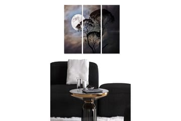 Dekorativ MDF-målning 3-Delar 20x50 cm - Flerfärgad - Inredning - Tavlor & posters - Canvastavla