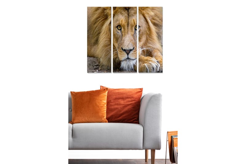 Dekorativ MDF-målning 3-Delar 20x50 cm - Flerfärgad - Inredning - Tavlor & posters - Canvastavla