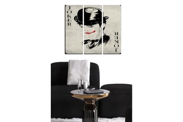 Dekorativ MDF-målning 3-Delar 20x50 cm - Flerfärgad - Inredning - Tavlor & posters - Canvastavla
