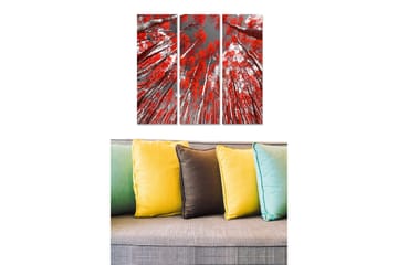 Dekorativ MDF-målning 3-Delar 20x50 cm - Flerfärgad - Inredning - Tavlor & posters - Canvastavla