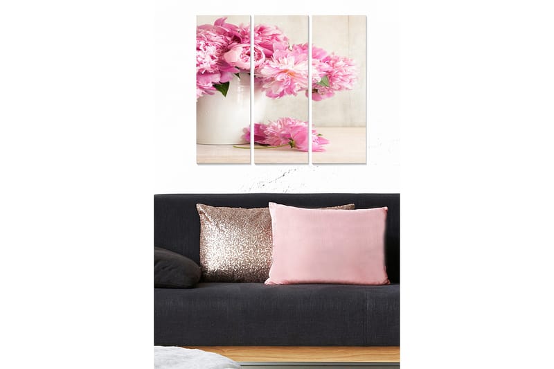Dekorativ MDF-målning 3-Delar 20x50 cm - Flerfärgad - Inredning - Tavlor & posters - Canvastavla