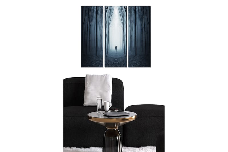 Dekorativ MDF-målning 3-Delar 20x50 cm - Flerfärgad - Inredning - Tavlor & posters - Canvastavla