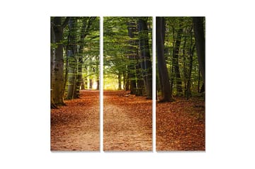 Dekorativ MDF-målning 3-Delar 20x50 cm - Flerfärgad - Inredning - Tavlor & posters - Canvastavla