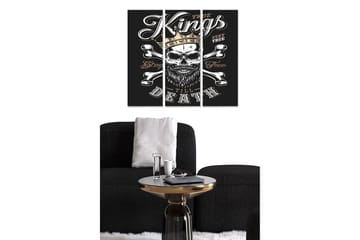 Dekorativ MDF-målning 3-Delar 20x50 cm - Flerfärgad - Inredning - Tavlor & posters - Canvastavla
