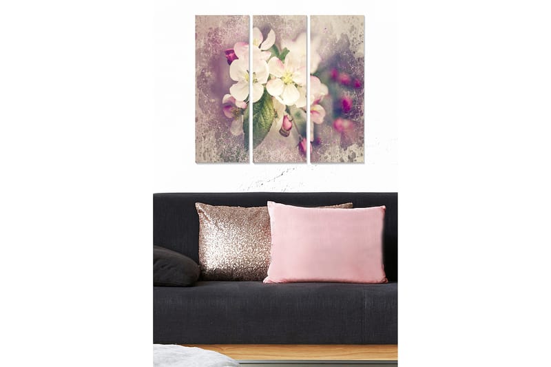 Dekorativ MDF-målning 3-Delar 20x50 cm - Flerfärgad - Inredning - Tavlor & posters - Canvastavla