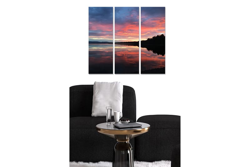 Dekorativ MDF-målning 3-Delar 20x50 cm - Flerfärgad - Inredning - Tavlor & posters - Canvastavla