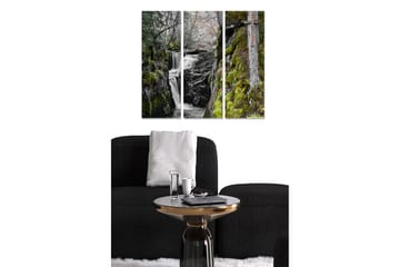 Dekorativ MDF-målning 3-Delar 20x50 cm - Flerfärgad - Inredning - Tavlor & posters - Canvastavla