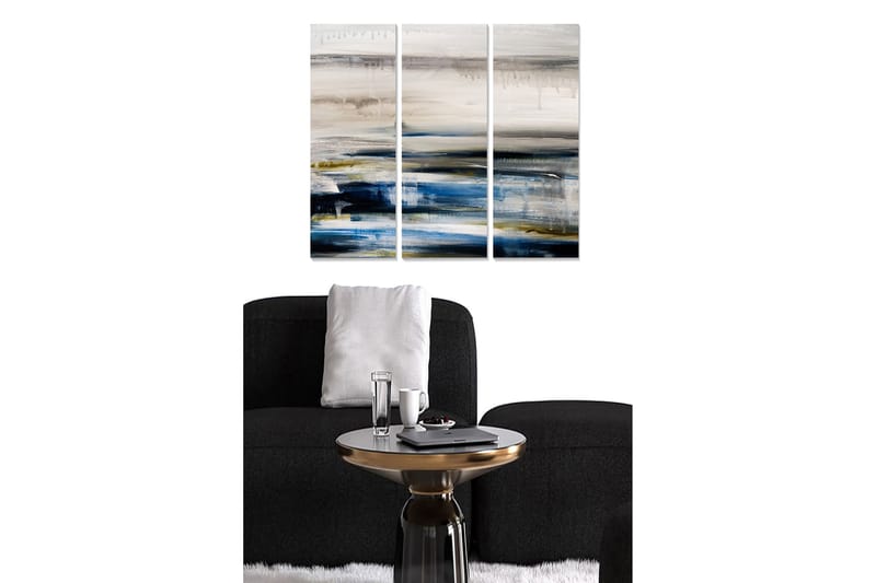 Dekorativ MDF-målning 3-Delar 20x50 cm - Flerfärgad - Inredning - Tavlor & posters - Canvastavla