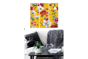 Dekorativ MDF-målning 3-Delar 20x50 cm - Flerfärgad - Inredning - Tavlor & posters - Canvastavla