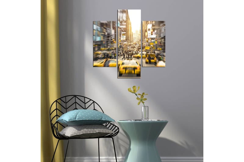 Dekorativ MDF-målning 3 Delar - Flerfärgad - Inredning - Tavlor & posters - Canvastavla