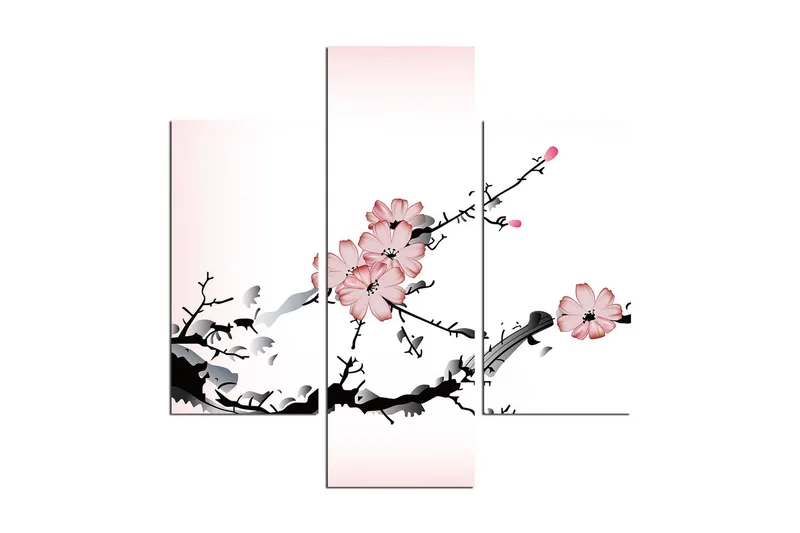 Dekorativ MDF-målning 3 Delar - Flerfärgad - Inredning - Tavlor & posters - Canvastavla