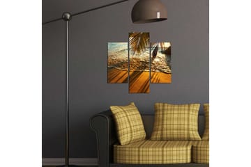 Dekorativ MDF-målning 3 Delar - Flerfärgad - Inredning - Tavlor & posters - Canvastavla