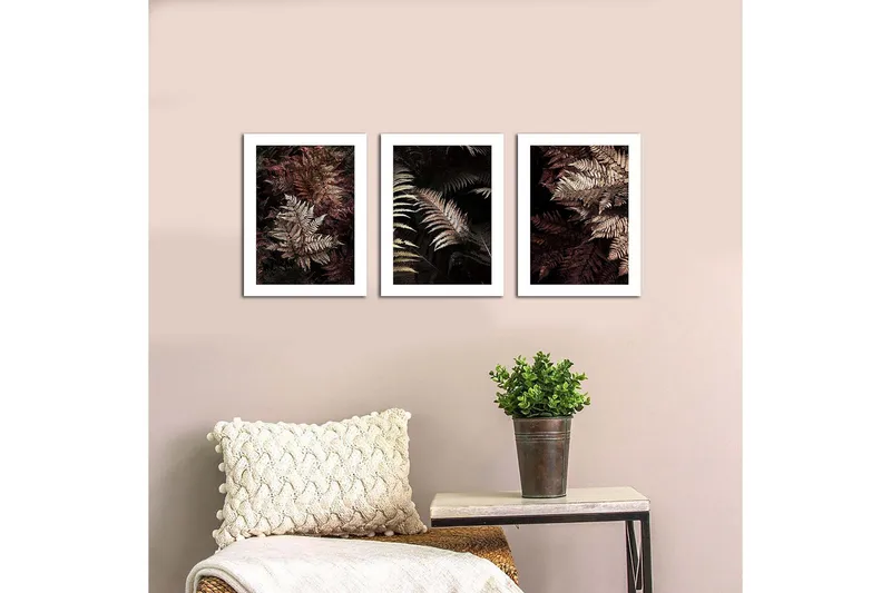 Dekorativ MDF-målning 3 Delar - Flerfärgad - Inredning - Tavlor & posters - Canvastavla