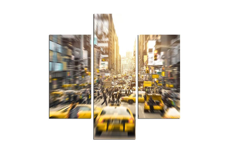Dekorativ MDF-målning 3 Delar - Flerfärgad - Inredning - Tavlor & posters - Canvastavla