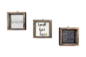 Dekorativ MDF-målning 3 Delar - Flerfärgad - Inredning - Tavlor & posters - Canvastavla