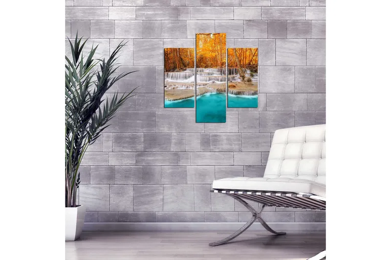 Dekorativ MDF-målning 3 Delar - Flerfärgad - Inredning - Tavlor & posters - Canvastavla