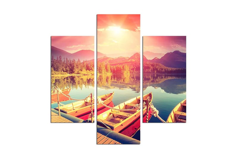 Dekorativ MDF-målning 3 Delar - Flerfärgad - Inredning - Tavlor & posters - Canvastavla