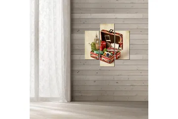 Dekorativ MDF-målning 3 Delar - Flerfärgad - Inredning - Tavlor & posters - Canvastavla