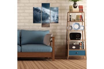 Dekorativ MDF-målning 3 Delar - Flerfärgad - Inredning - Tavlor & posters - Canvastavla