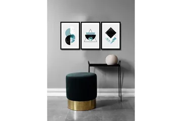 Dekorativ MDF-målning 3 Delar - Flerfärgad - Inredning - Tavlor & posters - Canvastavla