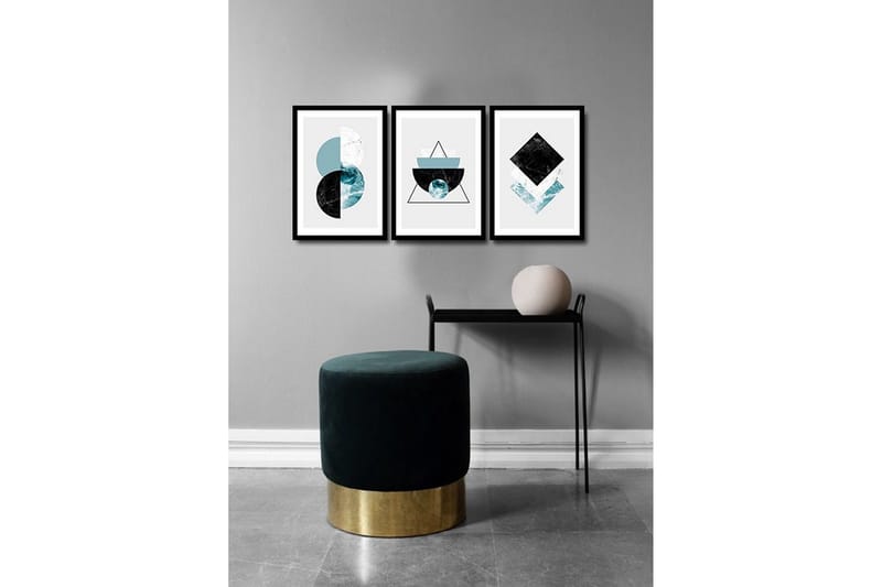 Dekorativ MDF-målning 3 Delar - Flerfärgad - Inredning - Tavlor & posters - Canvastavla