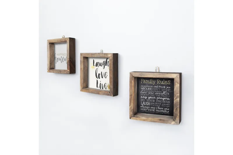 Dekorativ MDF-målning 3 Delar - Flerfärgad - Inredning - Tavlor & posters - Canvastavla