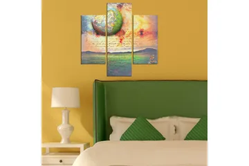 Dekorativ MDF-målning 3 Delar - Flerfärgad - Inredning - Tavlor & posters - Canvastavla