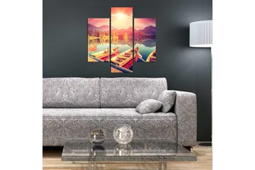 Dekorativ MDF-målning 3 Delar - Flerfärgad - Inredning - Tavlor & posters - Canvastavla