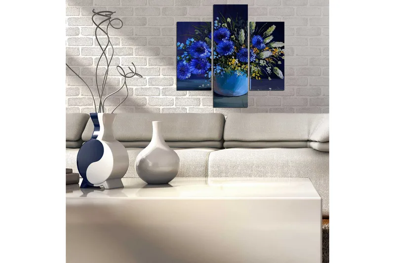 Dekorativ MDF-målning 3 Delar - Flerfärgad - Inredning - Tavlor & posters - Canvastavla