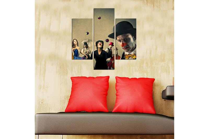 Dekorativ MDF-målning 3 Delar - Flerfärgad - Inredning - Tavlor & posters - Canvastavla