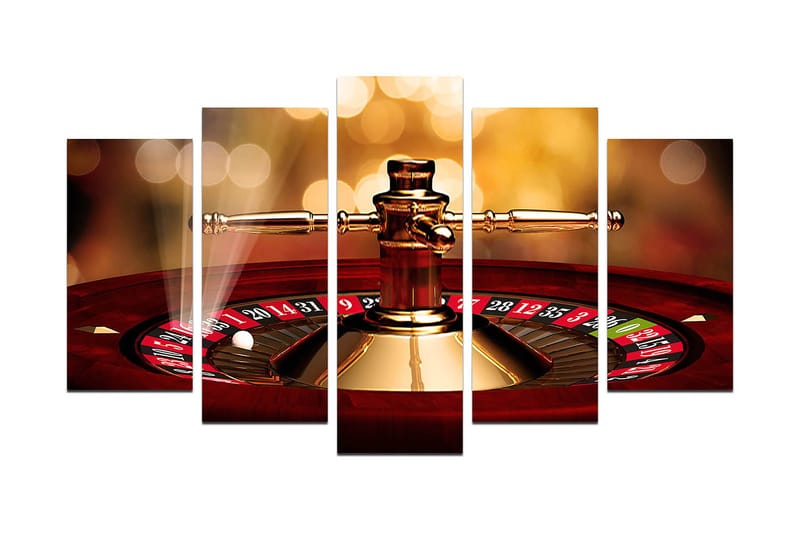 Dekorativ MDF-målning 5-Delar 20x60 cm, Flerfärgad