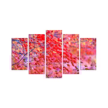Dekorativ MDF-målning 5-Delar 20x60 cm - Flerfärgad - Inredning - Tavlor & posters - Canvastavla