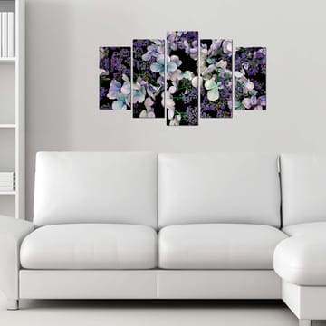 Dekorativ MDF-målning 5-Delar 20x60 cm - Flerfärgad - Inredning - Tavlor & posters - Canvastavla