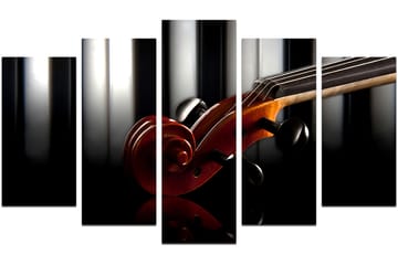 Dekorativ MDF-målning 5-Delar 20x60 cm - Flerfärgad - Inredning - Tavlor & posters - Canvastavla