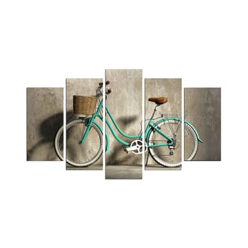 Dekorativ MDF-målning 5-Delar 20x60 cm - Flerfärgad - Inredning - Tavlor & posters - Canvastavla
