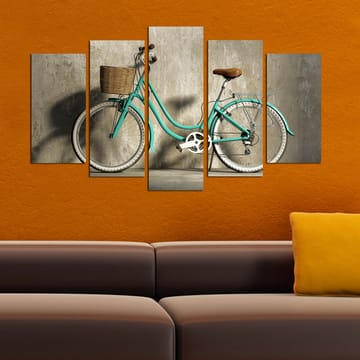Dekorativ MDF-målning 5-Delar 20x60 cm - Flerfärgad - Inredning - Tavlor & posters - Canvastavla