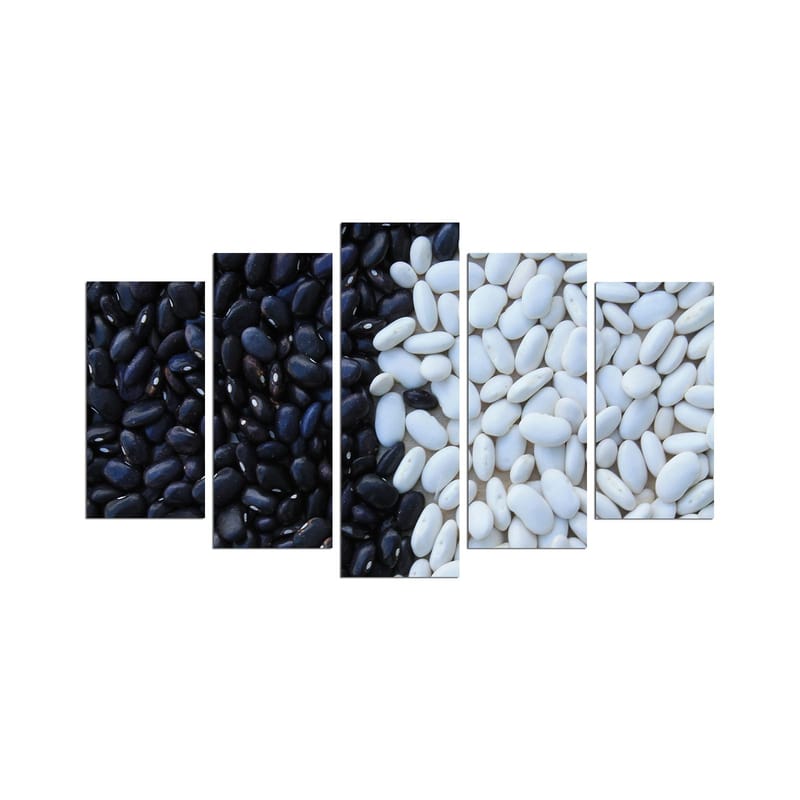 Dekorativ MDF-målning 5-Delar 20x60 cm, Flerfärgad