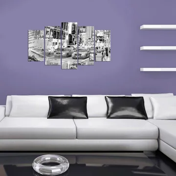 Dekorativ MDF-målning 5-Delar 20x60 cm - Flerfärgad - Inredning - Tavlor & posters - Canvastavla