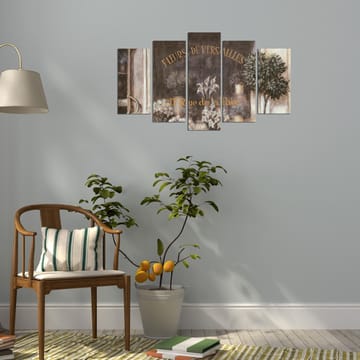 Dekorativ MDF-målning 5-Delar 20x60 cm - Flerfärgad - Inredning - Tavlor & posters - Canvastavla