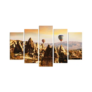 Dekorativ MDF-målning 5-Delar 20x60 cm - Flerfärgad - Inredning - Tavlor & posters - Canvastavla