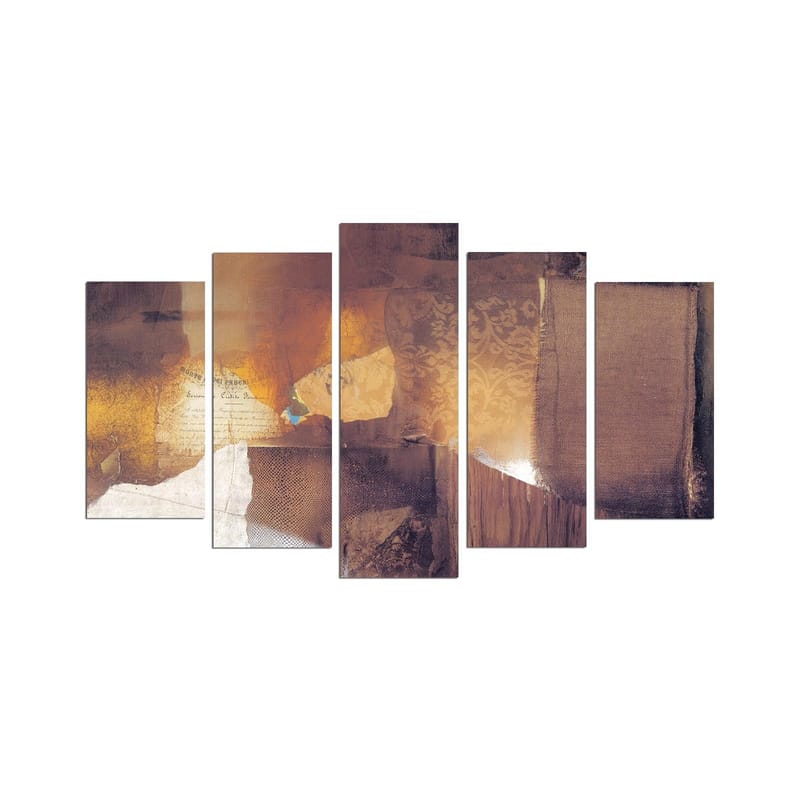 Dekorativ MDF-målning 5-Delar 20x60 cm, Flerfärgad