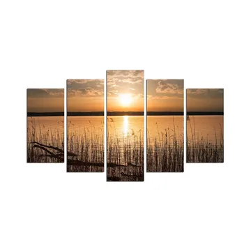 Dekorativ MDF-målning 5-Delar 20x60 cm - Flerfärgad - Inredning - Tavlor & posters - Canvastavla